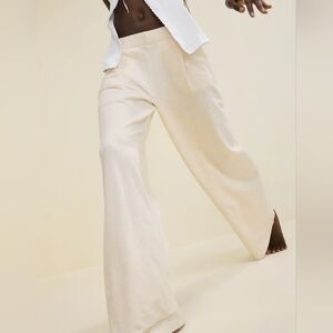 NWT Aerie Lightweight Trouser In Heather Frost, Size Medium Short